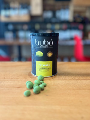 
                  
                    BUBO: PISTACHIO, COFFEE & MILK CHOCOLATE / PISTACHO, CAFE Y CHOCOLATE CON LECHE
                  
                