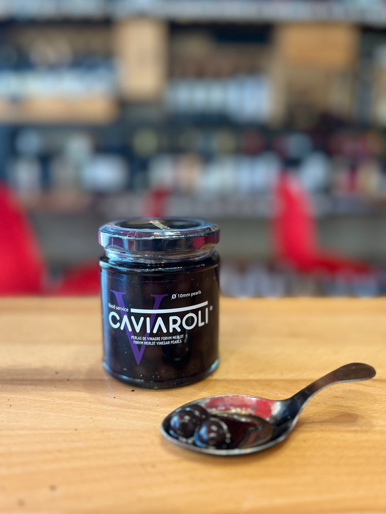 CAVIAROLI: pearls of merlot vinegar.