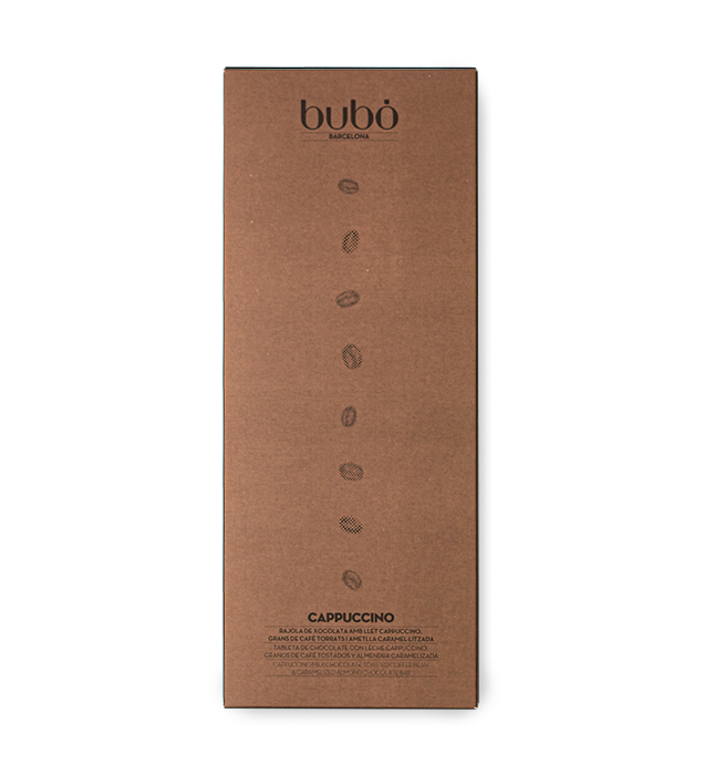 
                  
                    BUBO: CAPPUCHINO CHOCOLATE BAR. 3.35oz (95g)
                  
                