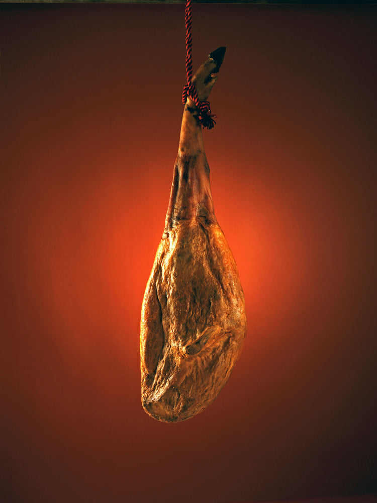 
                  
                    Acorn fed 100% Ibérico Ham / Jamon de Bellota 100% Iberico ("Pata Negra"). All natural.
                  
                