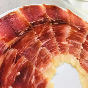 
                  
                    Acorn Fed (Bellota) 100% Iberico ham - hand carved, 2.5oz plate. 2 plates per order.
                  
                