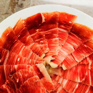 
                  
                    Acorn Fed (Bellota) 100% Iberico ham - hand carved, 2.5oz plate. 2 plates per order.
                  
                