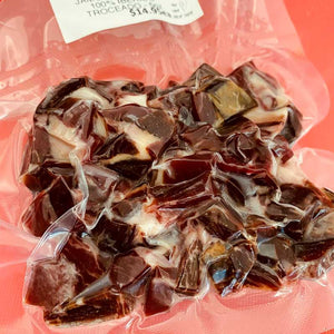 
                  
                    Chunks of Acorn Fed 100% Iberico Ham - Tacos de Jamon Bellota 100% Iberico - 5oz
                  
                