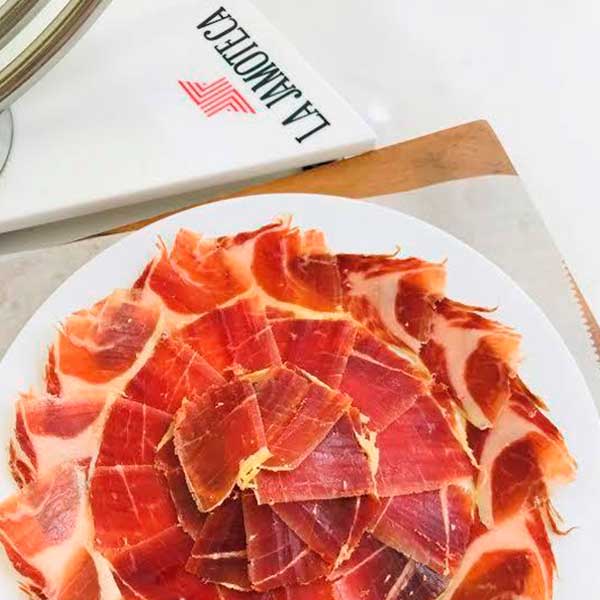 Grain Fed 100% Iberico ham - hand carved, 2.5oz plate. 2 plates per order.