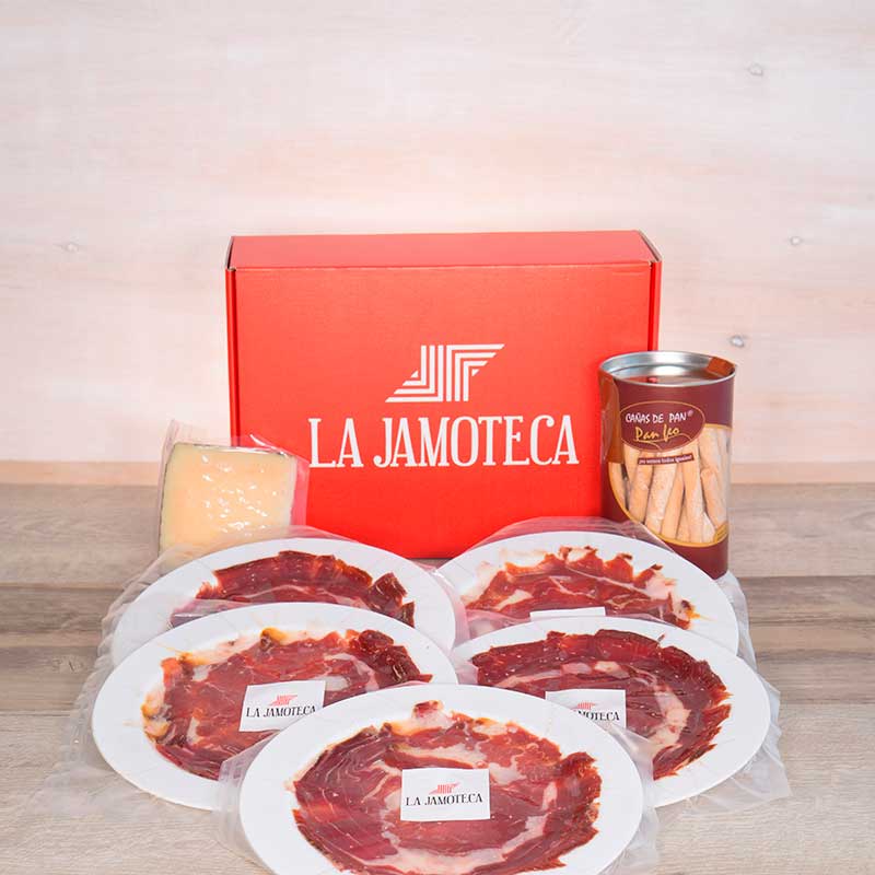 Pack Jamon - hand carved 100% Iberian Ham (Jamon Iberico) + Manchego Cheese